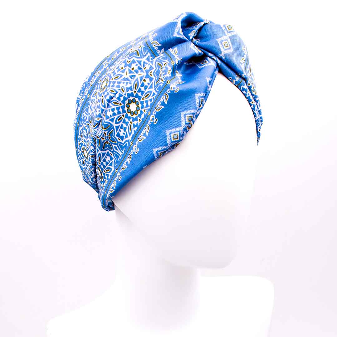 HERMINE SKY BLUE TURBAN ΚΟΡΔΕΛΑ: Ανοιχτό μπλε
