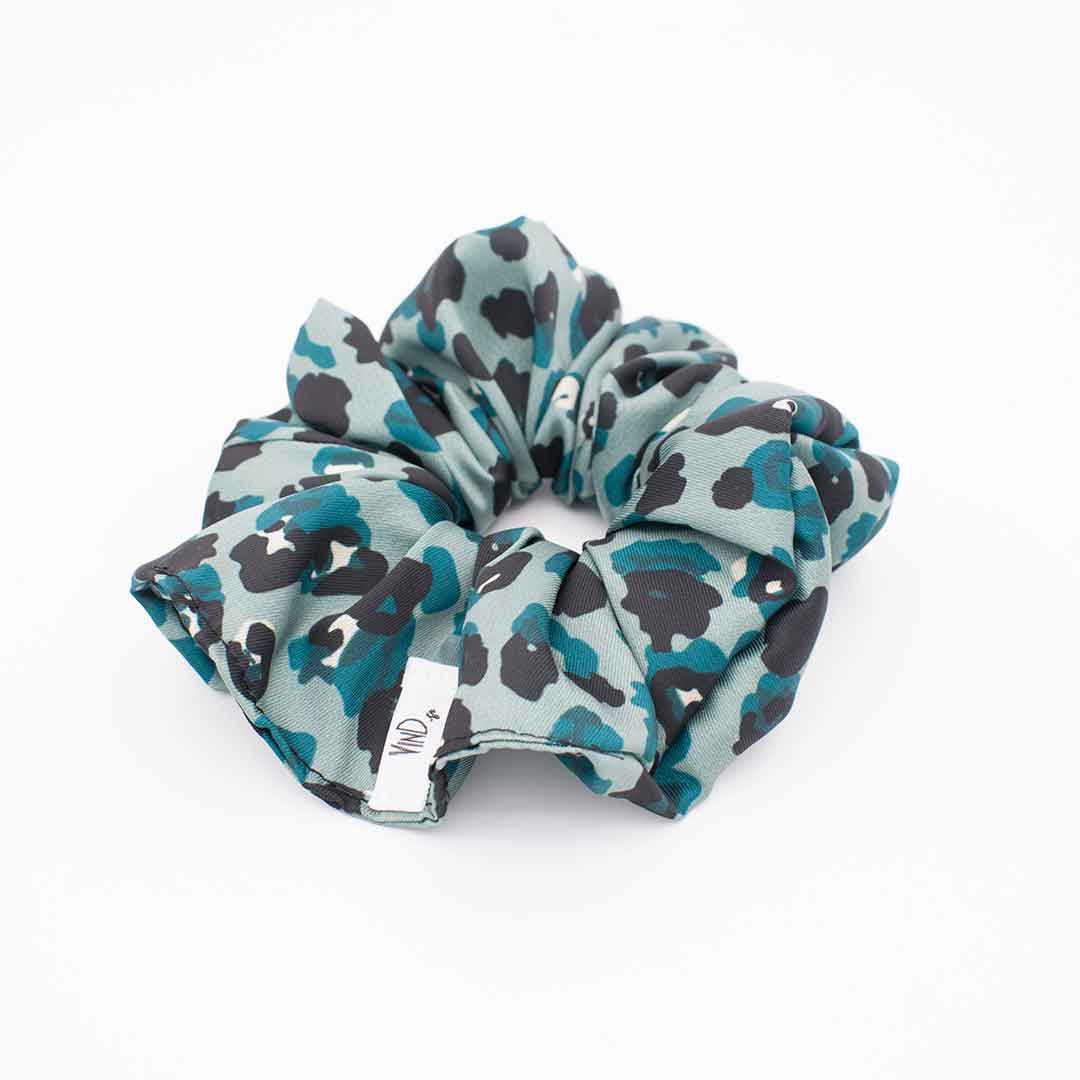 ABIA: Εμπριμέ λαστιχάκι κορδέλα μαλλιών scrunchie