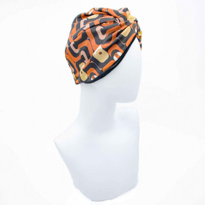 ROBY CINNAMON: Τουρμπάνι ολόκληρο, τεχνητό μετάξι, βελούδο