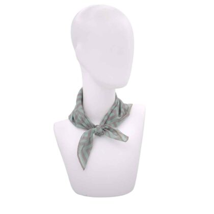 SAFFRON_ROSE: Μαντήλι, φουλάρι 50x50 εκ, taupe, ροζ