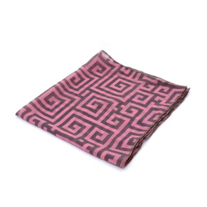 SAFFRON_ROSE: Μαντήλι, φουλάρι taupe, ροζ