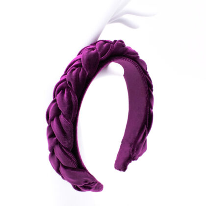 MAGENTA: Στέκα knotted, βελούδο, ματζέντα