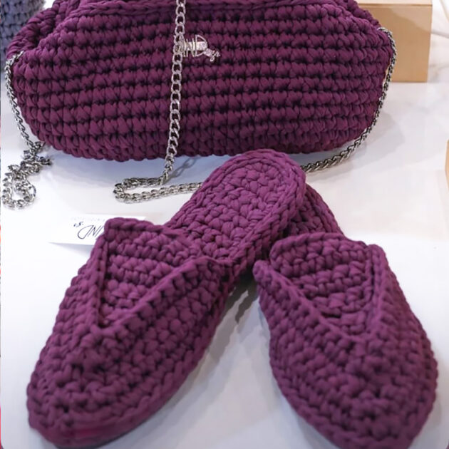 Daria: Χειροποίητα Πλεκτά Σανδάλια, Mule μυτερά, 6 χρώματα