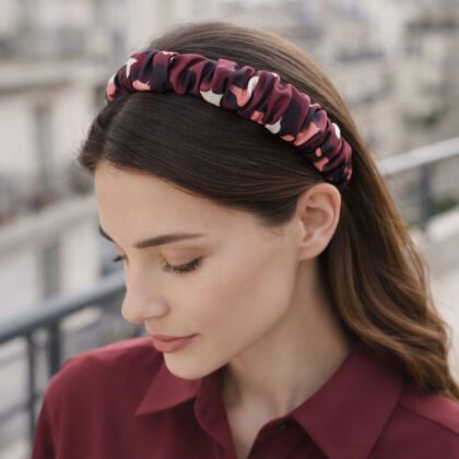 ROSARIA_BORDEAUX: Στέκα, scrunchie bordeaux
