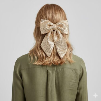 Μονόχρωμος φιόγκος - μπαρέτα για τα μαλλιά από ύφασμα metallics. Είναι ενα αξεσουάρ πολυτέλειας, από λαμπερή παγιέτα 2106033774 https://www.vind.gr