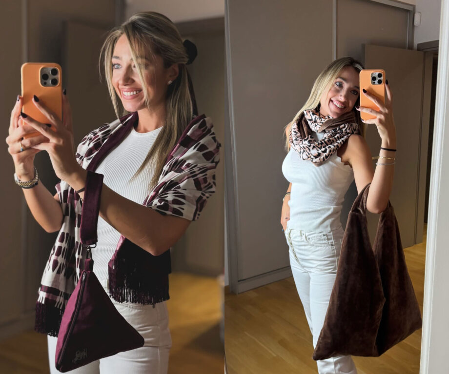 Η Δώρα Κατσικογιάννη φοράει τα αξεσουάρ VinD.gr