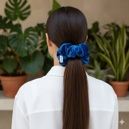 COBALT: Λαστιχάκι μαλλιών, scrunchie, βελούδο