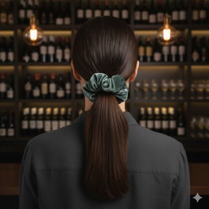 SAGE: Λαστιχάκι μαλλιών, scrunchie, βελούδο