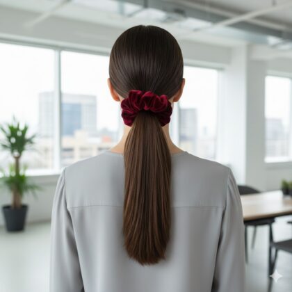 WINE: Λαστιχάκι μαλλιών, scrunchie, βελούδο