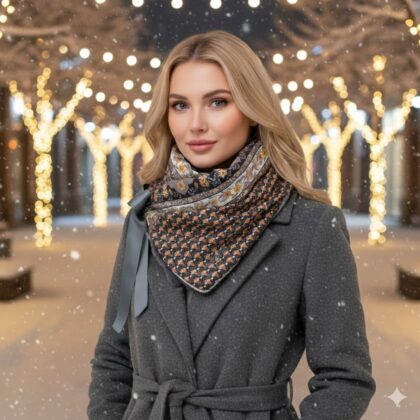 NORA: Δετός λαιμός πράσινο grey, black