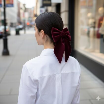 BORDEAUX: Φιόγκος, βελούδο μαύρο