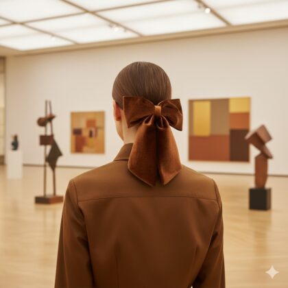 CINNAMON: Φιόγκος, βελούδο μαύρο