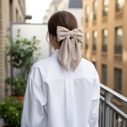 LATTE: Φιόγκος, βελούδο μαύρο