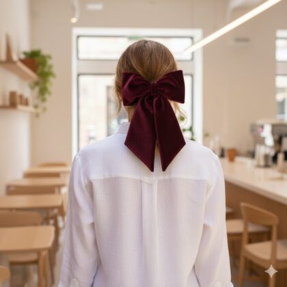 BERRY: Φιόγκος, βελούδο βυσινί