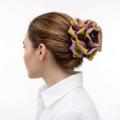 LIVIA LIME: Clammer, με εμπριμέ ύφασμα τεχνητό μετάξι