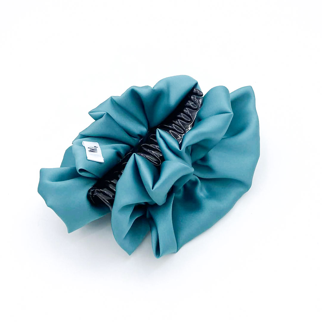 TURQUOISE: Klammer, με μονόχρωμο σατεν ύφασμα